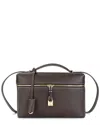 Shop Tiffany & Fred Paris Chic Lockbox Leather Shoulder Bag In Brown