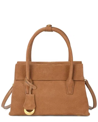 Tiffany & Fred Paris Classic Suede Top Handle Bag In Brown