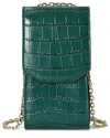 Tiffany & Fred Paris Compact Croc-embossed Leather Crossbody