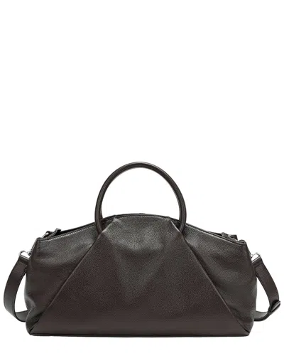 Tiffany & Fred Paris Tiffany And Fred Paris Contemporary Leather Top Handle Tote In Black
