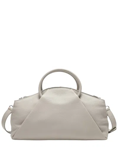 Tiffany & Fred Paris Tiffany And Fred Paris Contemporary Leather Top Handle Tote In White