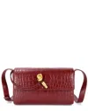 Tiffany & Fred Paris Croc-embossed Leather Crossbody