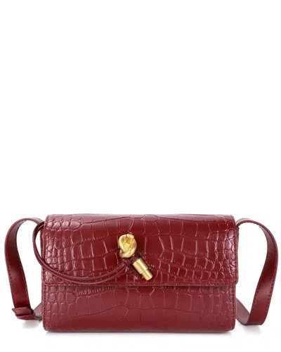 Tiffany & Fred Paris Croc-embossed Leather Crossbody