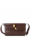 Tiffany & Fred Paris Hand-woven Leather Shoulder Bag In Brown