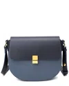 Tiffany & Fred Paris Croc Embossed Leather Messenger Bag