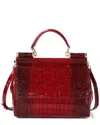 Tiffany & Fred Paris Croc-embossed Leather Satchel