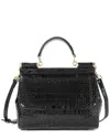 Tiffany & Fred Paris Croc-embossed Leather Satchel
