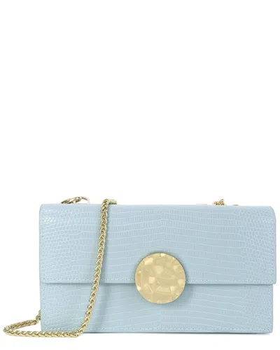 Tiffany & Fred Paris Croc-embossed Leather Shoulder Bag