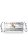 Tiffany & Fred Paris Croc-embossed Metallic Leather Bag In Gold