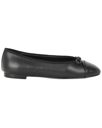Tiffany & Fred Paris Crochet Leather Flat In Black