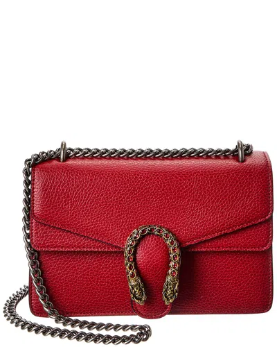 Tiffany & Fred Paris Crystal Dragon Leather Crossbody In Red