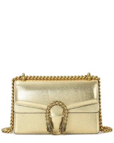 Tiffany & Fred Paris Crystal Dragon Leather Crossbody In Gold