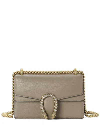 Tiffany & Fred Paris Crystal Dragon Leather Crossbody In Gray