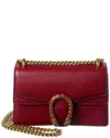 Tiffany & Fred Paris Crystal Dragon Medium Leather Crossbody In Red