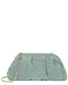 Tiffany & Fred Paris Crystal-embellished Evening Crossbody In Green