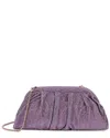 Tiffany & Fred Paris Crystal-embellished Evening Crossbody In Purple