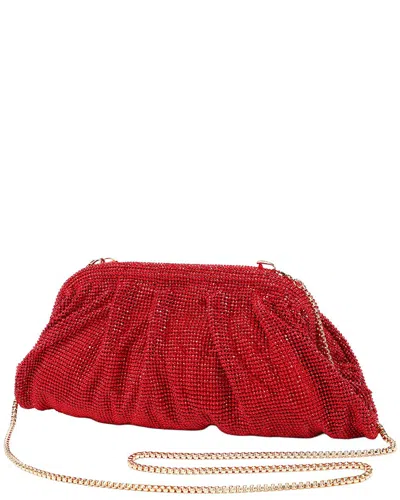 Tiffany & Fred Paris Crystal-embellished Evening Clutch In Red