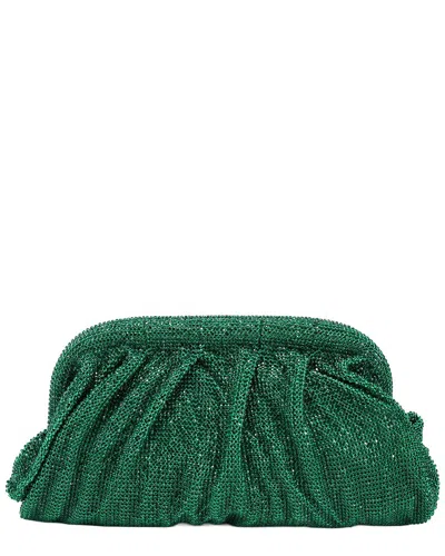 Tiffany & Fred Paris Crystal-embellished Evening Clutch In Green