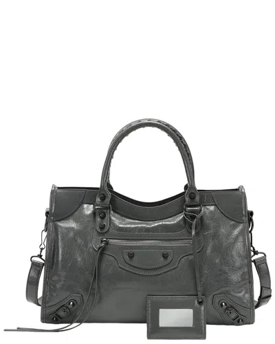 Tiffany & Fred Paris Distressed Leather Satchel In Black