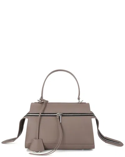 Tiffany & Fred Paris Elegant Leather Top-handle Satchel