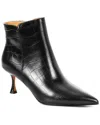 Tiffany & Fred Paris Embossed Leather Bootie In Black