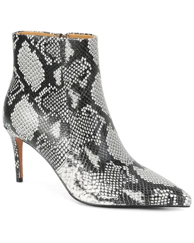 Tiffany & Fred Paris Embossed Leather Bootie In Animal Print