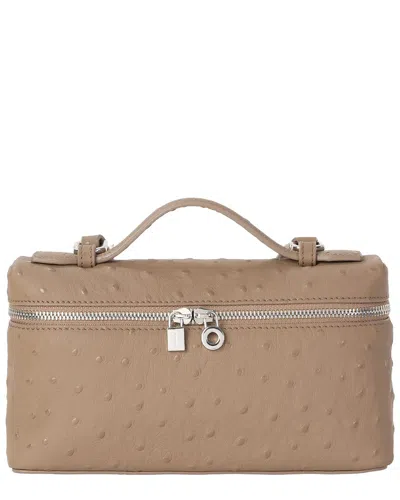 Tiffany & Fred Paris Embossed Leather Top Handle Crossbody In Brown