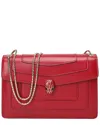 Tiffany & Fred Paris Fold-over Smooth Leather Crossbody In Red