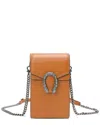 Tiffany & Fred Paris Full-grain Leather Crossbody In Orange