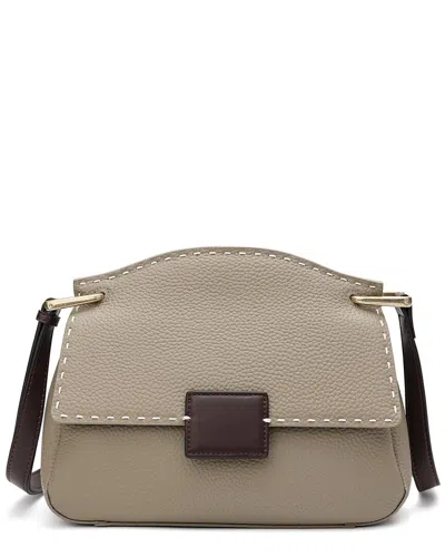 Tiffany & Fred Paris Full-grain Leather Crossbody In Brown