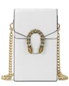 Tiffany & Fred Paris Full-grain Leather Crossbody In White