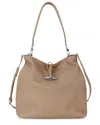 Tiffany & Fred Paris Full-grain Leather Hobo Bag