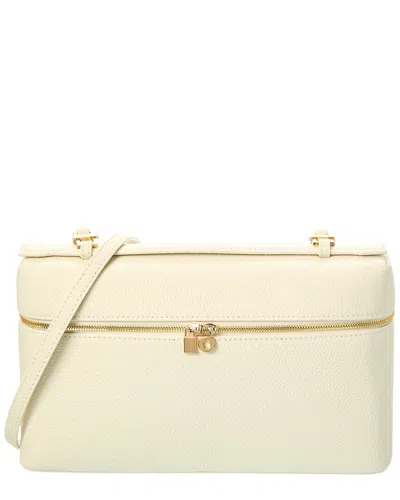 Tiffany & Fred Paris Full-grain Leather Rectangular Crossbody In White