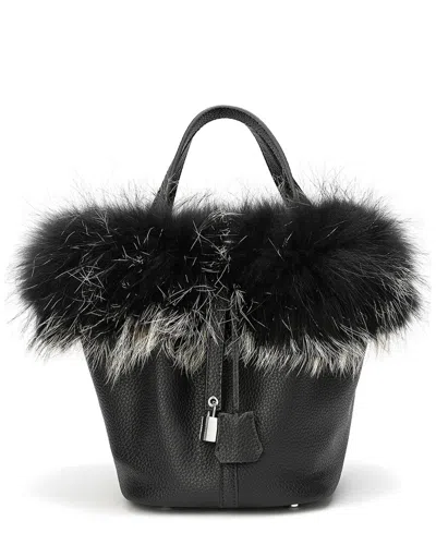 Tiffany & Fred Paris Full-grain Leather Top Handle Bag