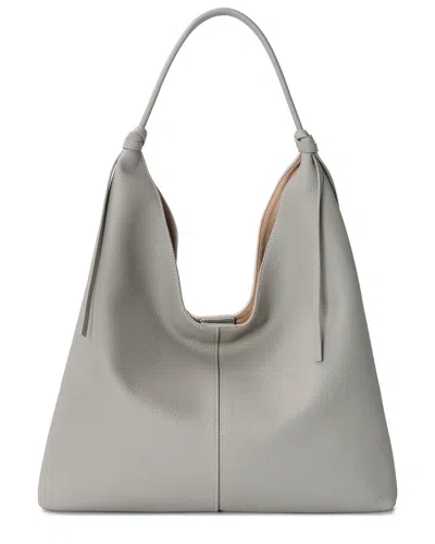 Tiffany & Fred Paris Full-grain Leather Tote In Gray