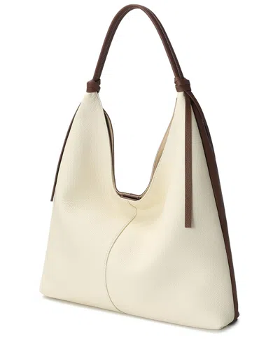 Tiffany & Fred Paris Full-grain Leather Tote In Sand