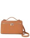 Tiffany & Fred Paris Full-grain Leather Rectangular Crossbody In Brown