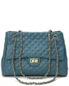 Tiffany & Fred Paris Full-grain Quilted Leather Tote
