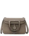 Tiffany & Fred Paris Full-grain Soft Leather Crossbody In Gray