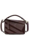 Tiffany & Fred Paris Geometric Leather Satchel In Brown
