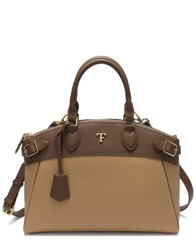 Tiffany & Fred Paris Grained Leather Top-handle Satchel