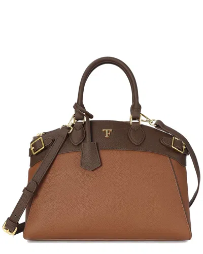 Tiffany & Fred Paris Grained Leather Top-handle Satchel