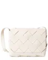 Tiffany & Fred Paris Hand-woven Full-grain Leather Crossbody