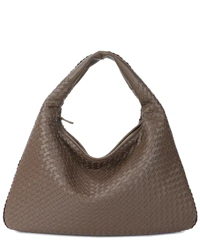 Tiffany & Fred Paris Hand-woven Full-grain Leather Tote In Brown