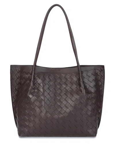 TIFFANY & FRED PARIS TIFFANY & FRED PARIS HAND-WOVEN LARGE LEATHER TOTE