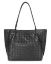 Tiffany & Fred Paris Hand-woven Large Leather Tote