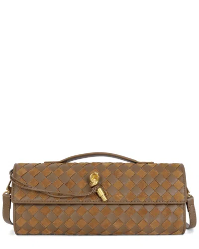 Tiffany & Fred Paris Hand-woven Leather Clutch