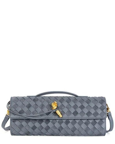 Tiffany & Fred Paris Hand-woven Leather Clutch