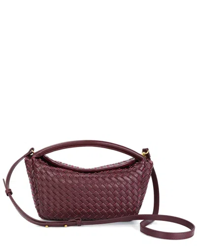 Tiffany & Fred Paris Hand-woven Leather Crossbody