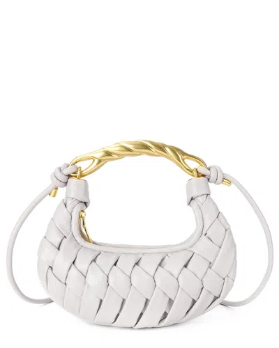 Tiffany & Fred Paris Hand-woven Leather Crossbody